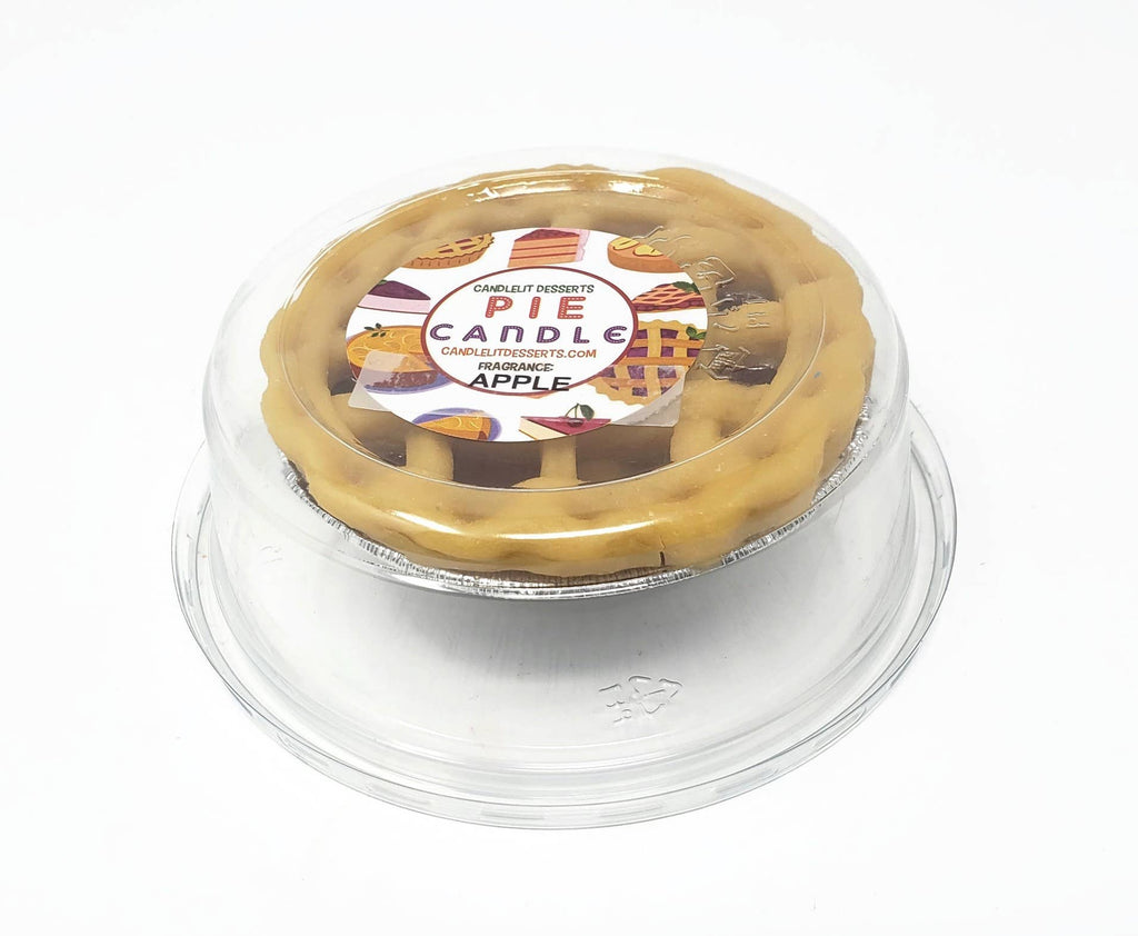 3" Pie Candle - Apple Pie with a Lattice Top