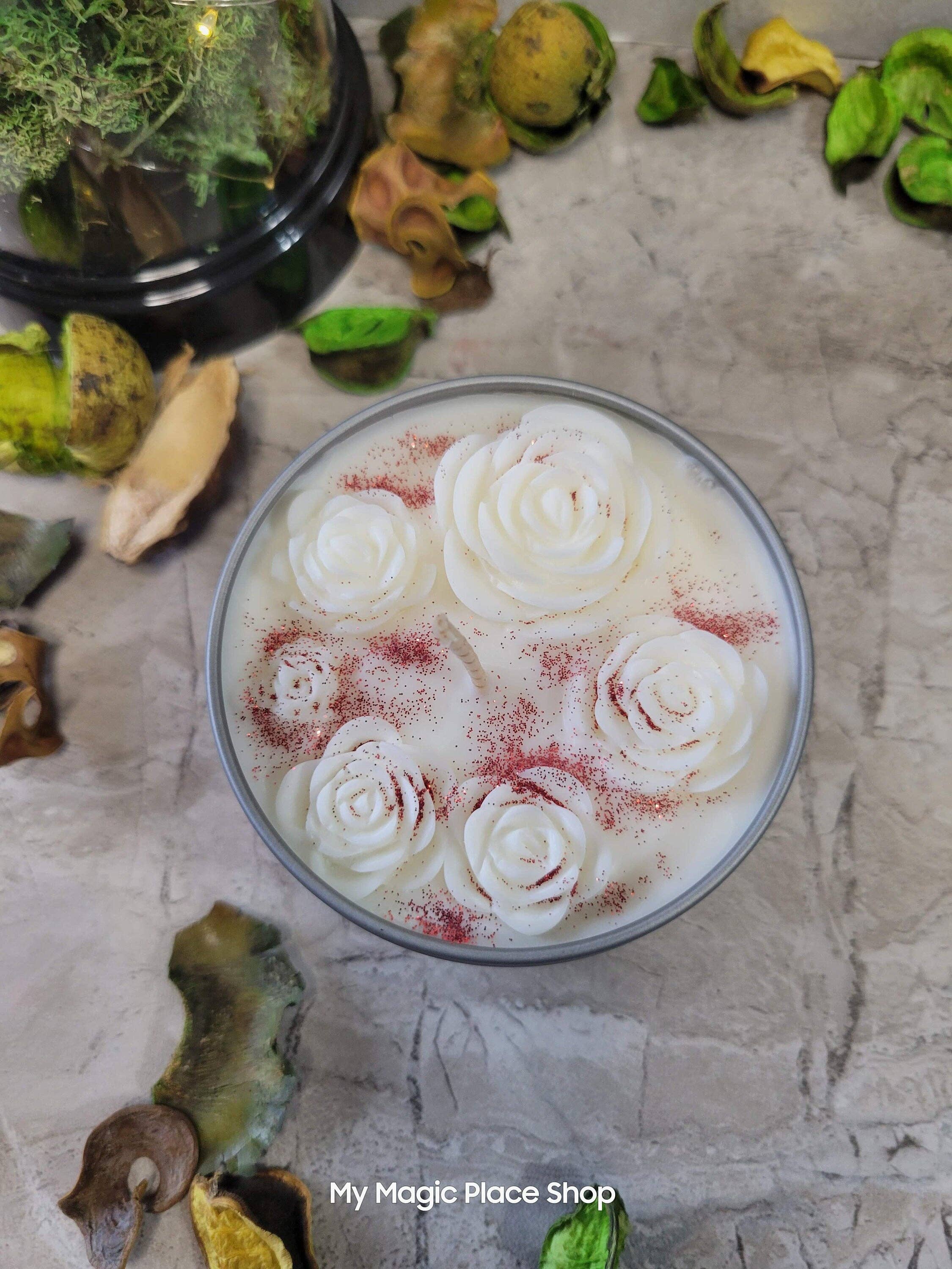 Roses Candle, Flowers Candle, Beautiful Candles
