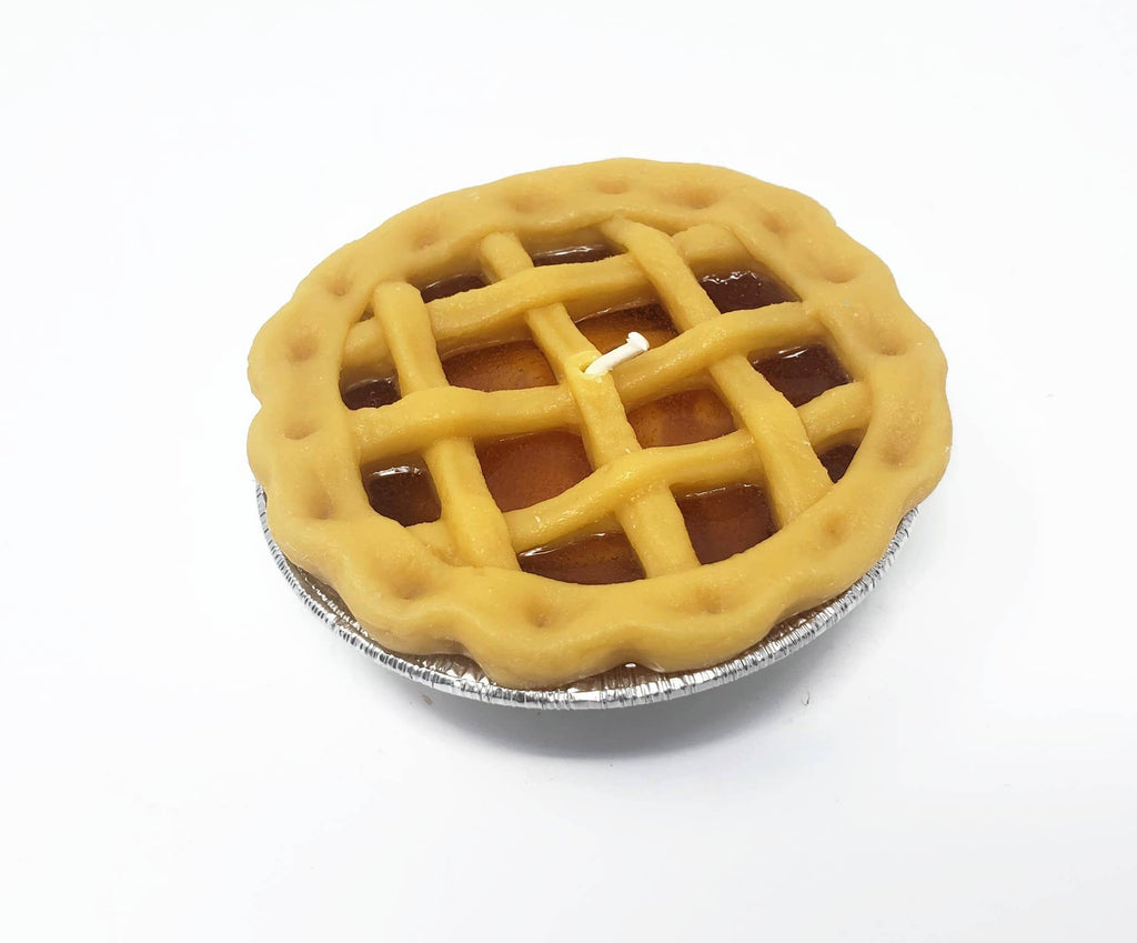 3" Pie Candle - Apple Pie with a Lattice Top