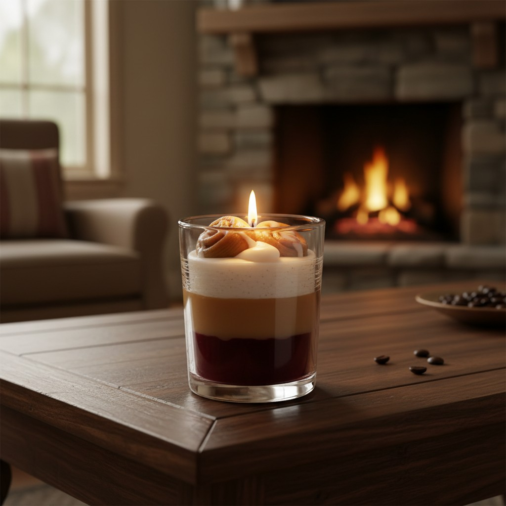 Shot Glass Candles - Cinnamon Bun Roll 2.75 oz