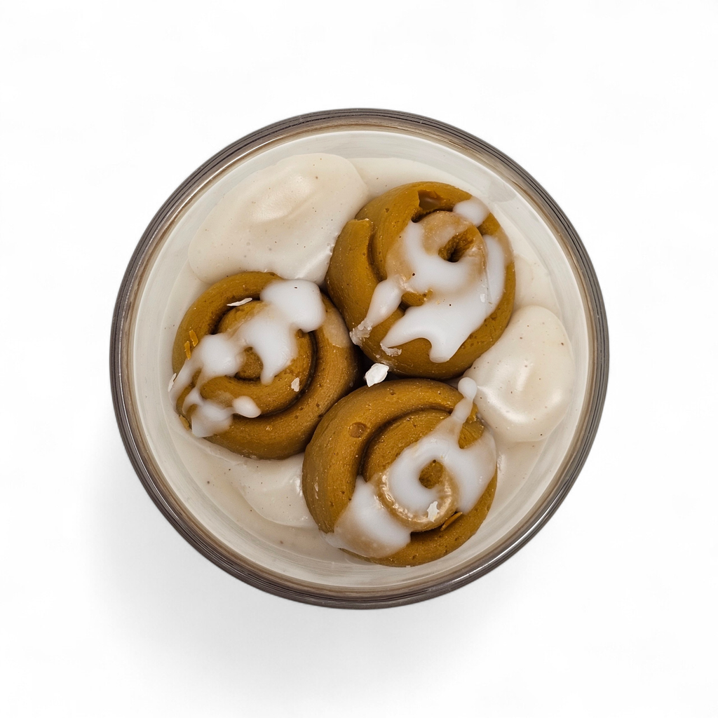 Shot Glass Candles - Cinnamon Bun Roll 2.75 oz