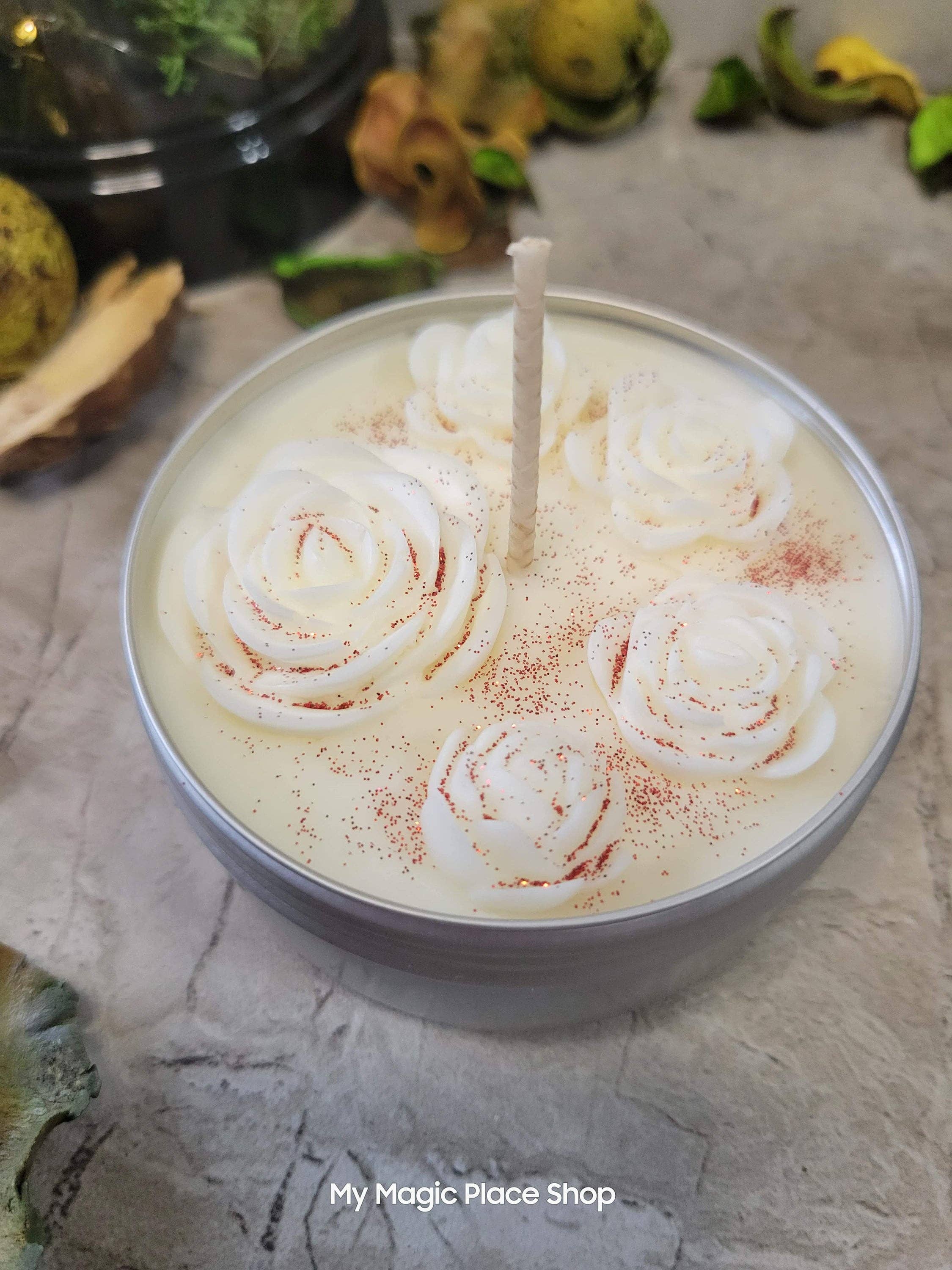 Roses Candle, Flowers Candle, Beautiful Candles