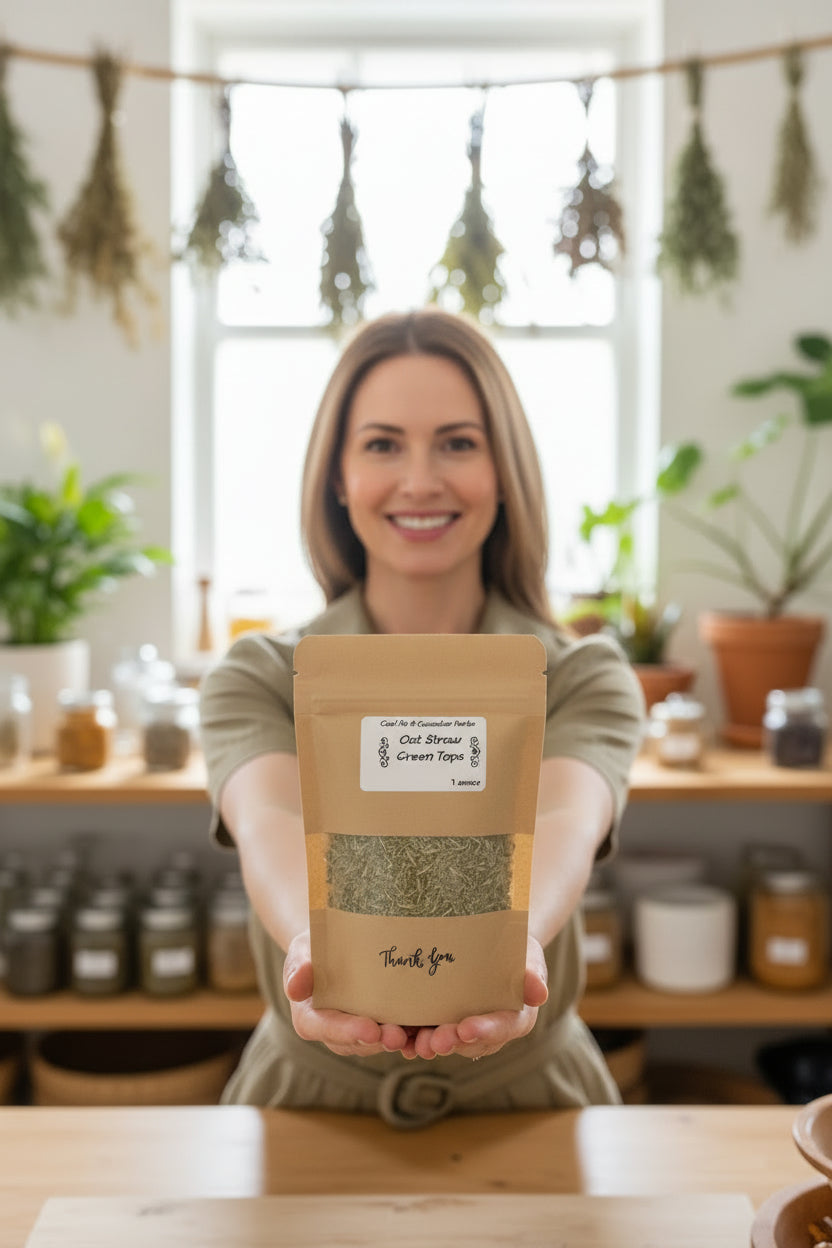 Oat Straw Green Tops