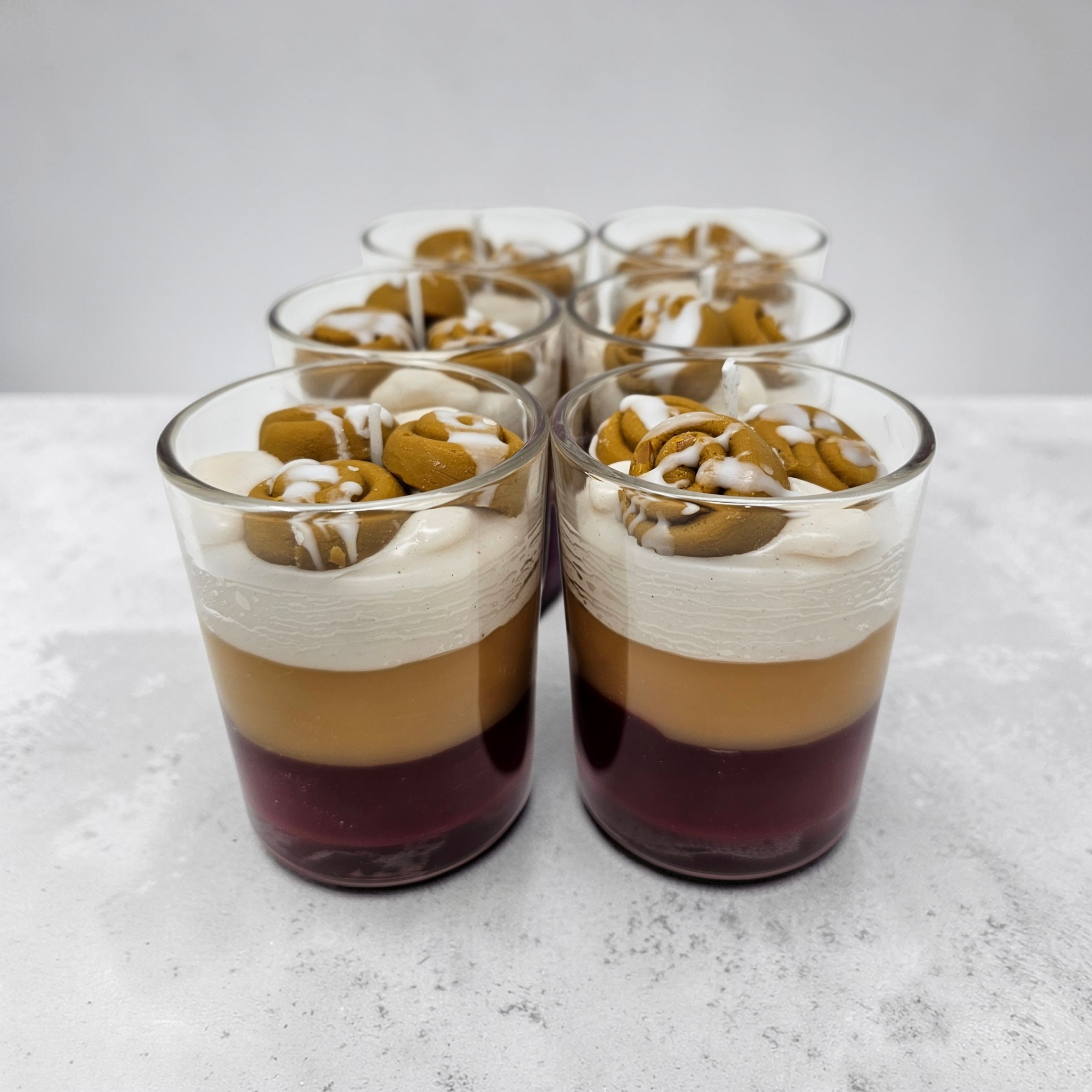Shot Glass Candles - Cinnamon Bun Roll 2.75 oz