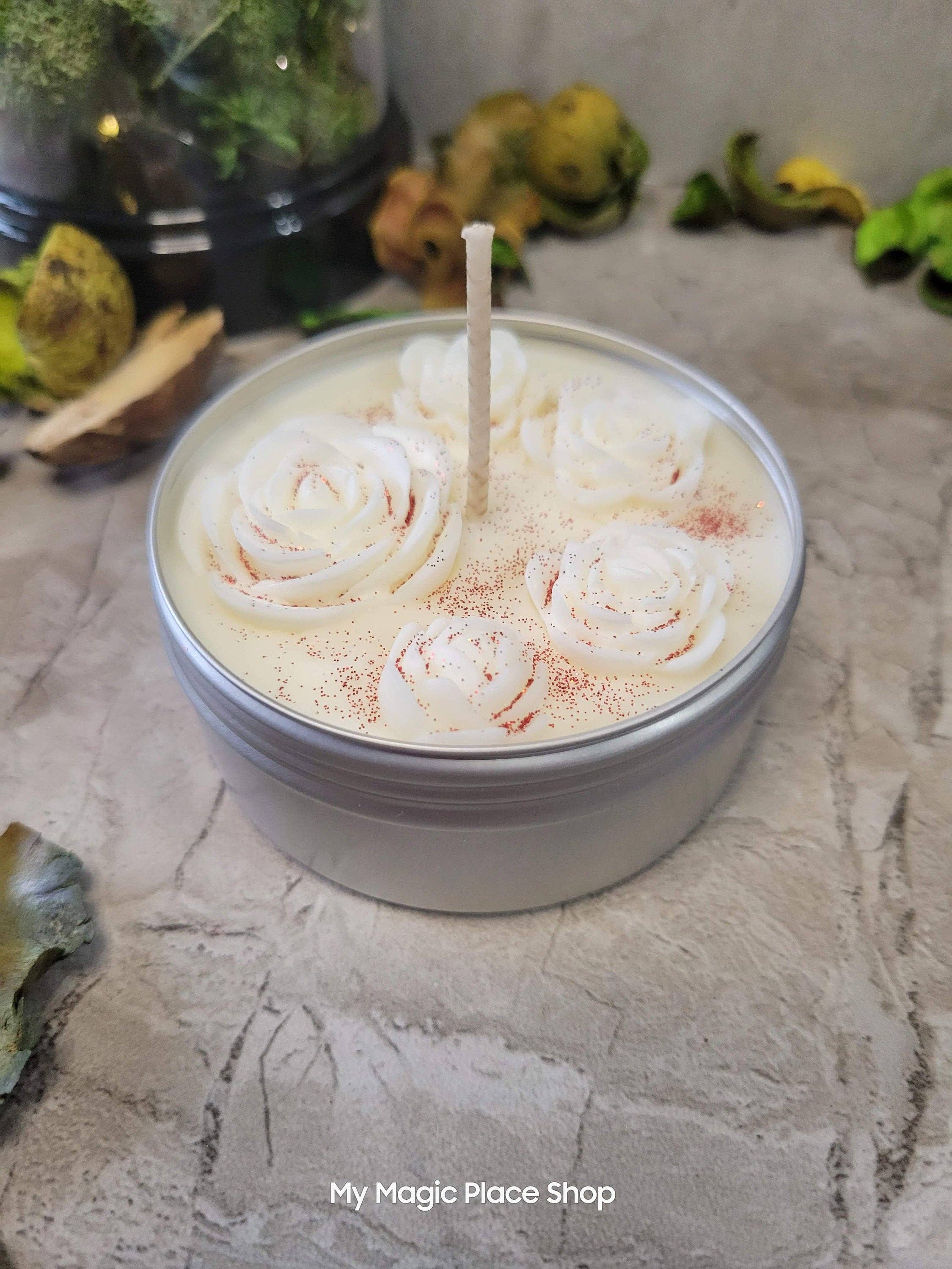 Roses Candle, Flowers Candle, Beautiful Candles